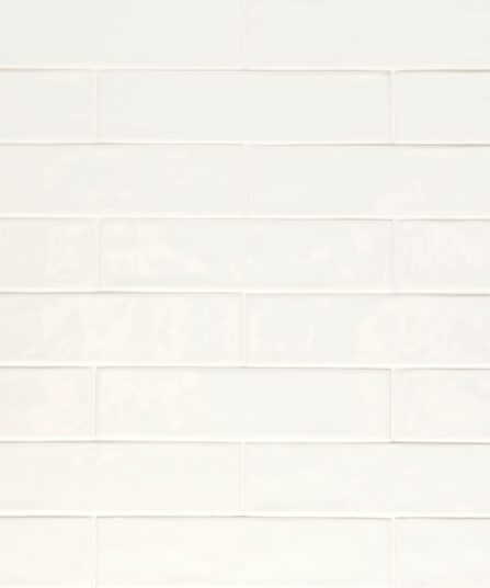Clara 2.75" x 11" Glossy Porcelain Tile in Ivory For Bathroom 100000804