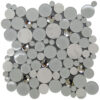 GLACIER SPARKLE Glossy| Matte Glass, Stone Tiles For Kitchen MOK-013
