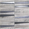 LAYERS BLUE Polished| Textured Glass, Stone 5.8x0.9x0.4 Tiles For Spa HTC-534-M