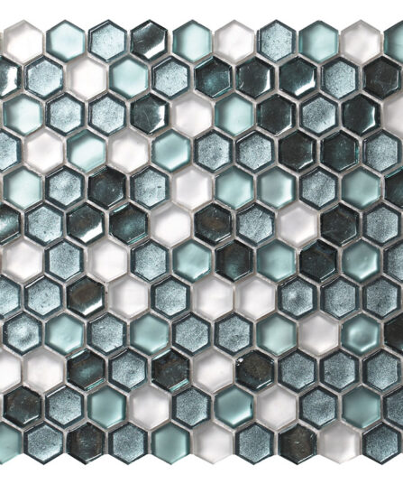 CORDOBA EMERALD Glossy| Matte Glass 1x1 Tiles For Kitchen AHX-04