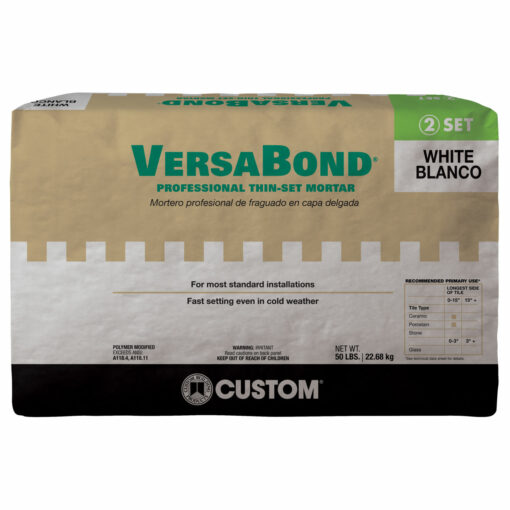 Custom Versabond Thin-Set in White - 50 lb. Bag For Living Room CUSMRT-VBW-50