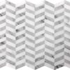 PENN QUARTER Polished Carrara Gray, Eastern White 0.6x2 Tiles For Swimming Pool DC-H07