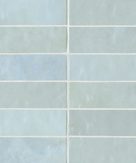 Cloe 2.5" x 8" Ceramic Tile in Baby Blue For Bathroom DECCLOBAB28G