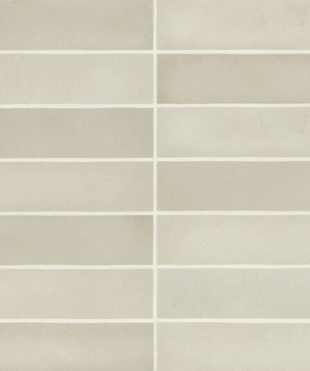 Makoto 2.5" x 10" Matte Ceramic Wall Tile in Kumo Grey For Bathroom DECMAKKUG2510M