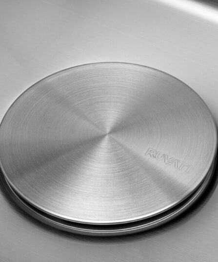 Drain Cover for Kitchen Sink and Garbage Disposal Brushed Stainless Steel