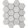 CARRARRA HEX 3X3 HONED Honed Bianco Carrara 3х3 Tiles For Bathroom KB-G06H