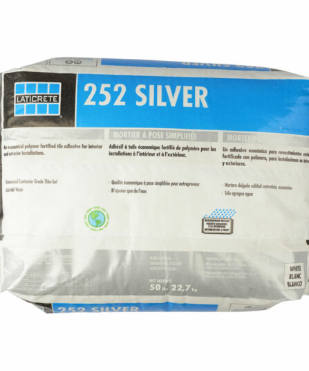 Laticrete 252 Silver Multipurpose Thinset in Grey - 50 lb. Bag For Dining Area LAT252AGG50