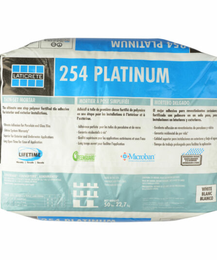 Laticrete 254 Platinum Multipurpose Thinset in Grey - 50 lb. Bag For Bathroom LAT254PMG50
