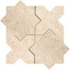 PANTHEON CREMA Textured Stone 5x5 Tiles For Kitchen PNT CREMA