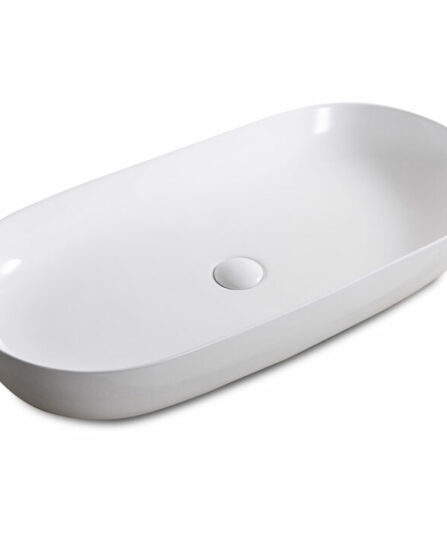 32 x 16 inch Bathroom Vessel Sink White Oval Above Counter Vanity Porcelain Ceramic