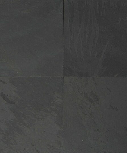 Black Pearl 24" x 24" Gauged Slate Tile For Kitchen SLTBLKPRL2424G