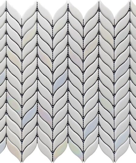 EPILLET DE PERLE Matte Recycled Glass 0.6x2.4 Tiles For Living Room VRE-13