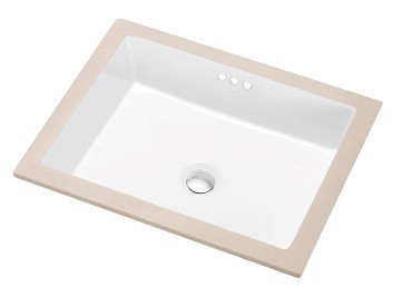 Counter Rectangle Ceramic Basin For Bathroom CUSN029000