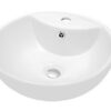 Counter Round Ceramic Art Basin For Bathroom CASN126521