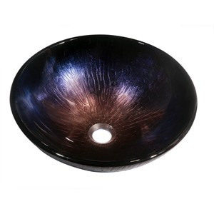 Tempered glass wash basin-round shape For Bathroom GVB86167