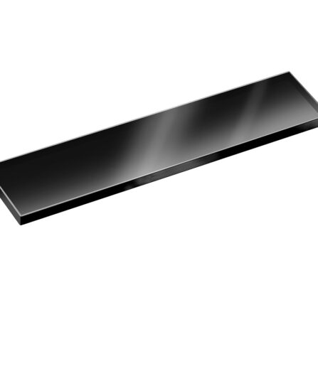 Glass Shelf for Niche size: 12-3 4" x 3-1 8" x 3 8"; Matte Black For Bathroom NIGS1303MB