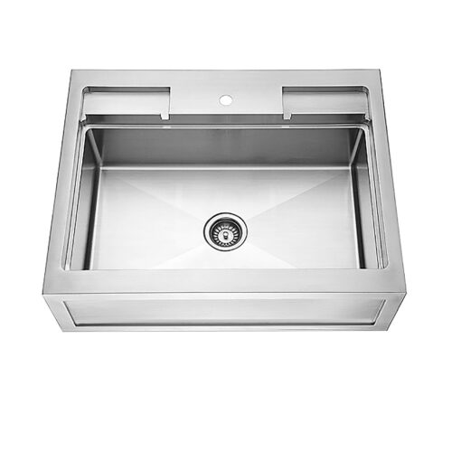 Apron Front Sink Straight 18G: 33"L x 26"W x 10"D(outside) For Kitchen DAFF3326