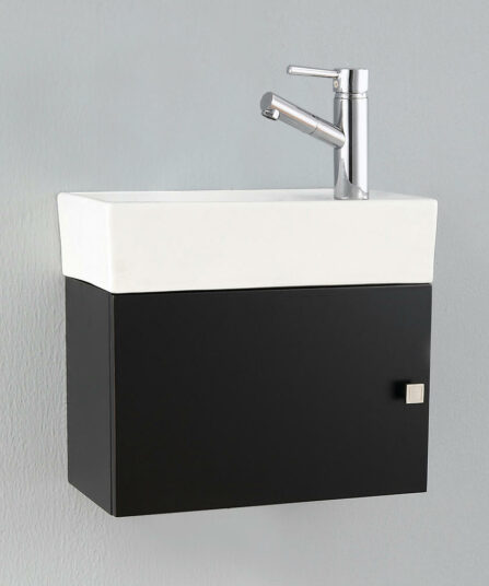 Wall Mount Ceramic Sink (faucet hole on right): 16-1 8"L x 8-1 2"W x 4-1 8"D For Kitchen CWSN05300R