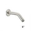 Shower arm and flange 6" Brushed Nickel For Bathroom SRT010400