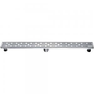 Shower linear drain--14G 304type stainless steel polished satin finish: 36"Lx3"Wx3-1 8"D For Bathroom LAN360304