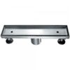 Shower linear drain--18G 304type stainless steel polished satin finish: 12"Lx3"Wx3-1 8"D For Bathroom LCO120304