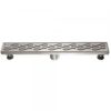 Shower linear drain---14G 304type stainless steel polished satin finish: 24"Lx3"Wx3-1 8"D For Bathroom LHG240304