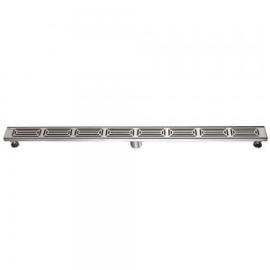 Shower linear drain--14G 304type stainless steel polished satin finish: 47"L x 3"W x 3-1 8"D For Bathroom LPA470304