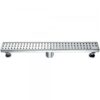 Shower linear drain---14G 304type stainless steel polished satin finish: 24"Lx3"Wx3-1 8"D For Bathroom LTS240304