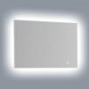LED Back Light Mirror wall hang with matte aluminum frame and Touch Sensor; Overall Size: 31-1 2"L x 1-1 4"W x 23-5 8" H For Bathroom DLEDL03C