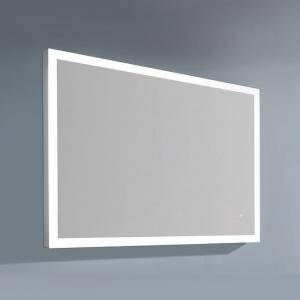 LED Back Light Mirror wall hang with matte aluminum frame and IR Sensor; Overall Size: 31-1 2"L x 1-3 16"W x 23-5 8"H For Bathroom DLEDL03D
