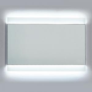 LED Back Light Wall Hang Mirror with Matte Aluminum Frame and IR Sensor; Overall Size: 31-1 2" L x 1-3 16"W x 23-5 8"H For Bathroom DLEDL36