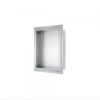 Stainless Steel Shower Niche; Size (inside): 9" L x 4-3 8" W x 14"H For Bathroom FNIBN1409