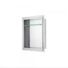 Stainless Steel Framed Shower Niche; Size: 14"L x 4-3 8"W x 18"H (inside)
 For Bathroom FNIBN1814