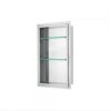 Stainless Steel Framed Shower Niche; Size: 14"L x 4-3 8"W x 32"H (inside)
 For Bathroom FNIBN3214