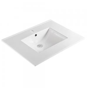 Pure White Ceramic Sink Top For Bathroom AOVS312207-01